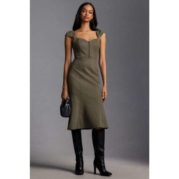 Anthropologie Dresses & Skirts - New Anthro X The Cecily Fit & Flare Sweetheart Dress by Maeve: Knit Edition size